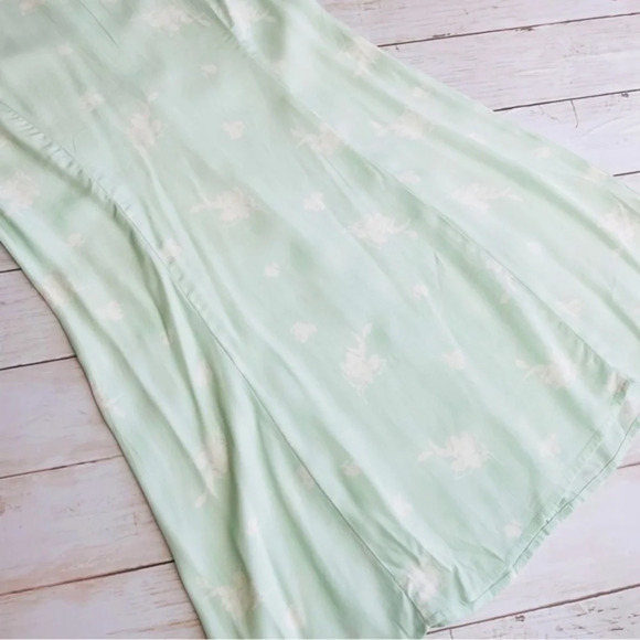 SOMETHING NAVY Easy Flirty Teal Chalk Etch floral Minidress Small - Picture 5 of 8